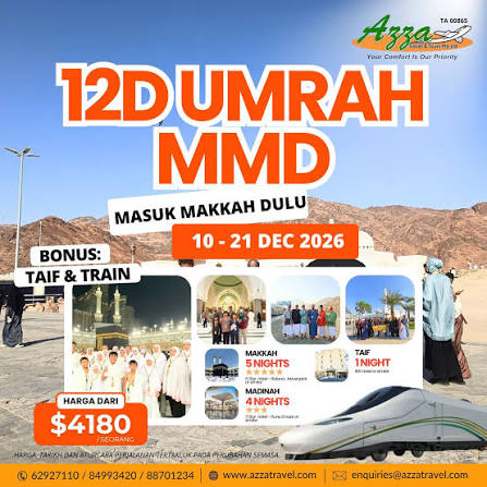 Umrah Ramadan 12D